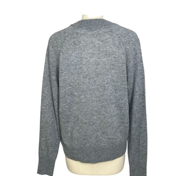 REVOLVE Equipment Madalene V-neck Light Gray Cashmere V Neck Sweater | XS - Picture 4 of 9